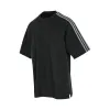 3 Stripe T-Shirt in Black/Off White sold by MARAIS