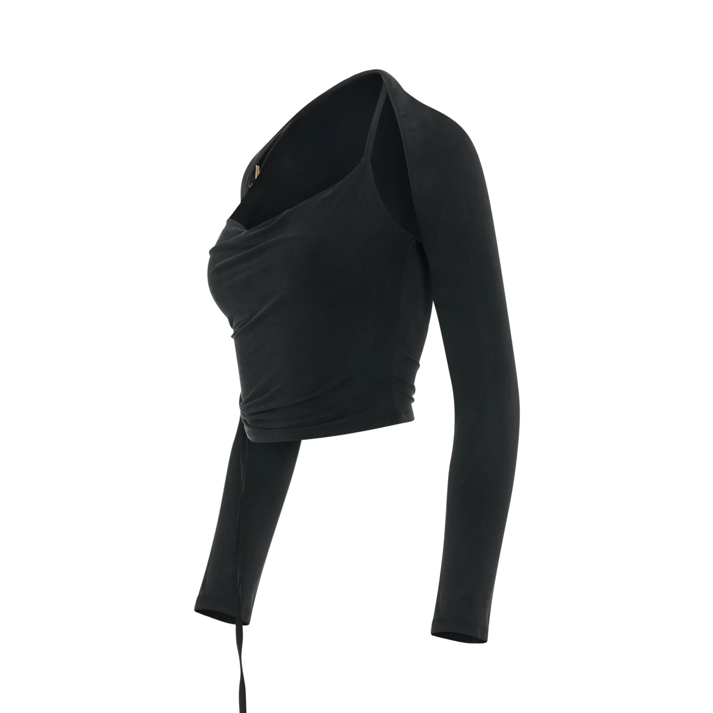 Le Haut Peplo Buckle Strap Top in Black sold by MARAIS product image thumbnail 2