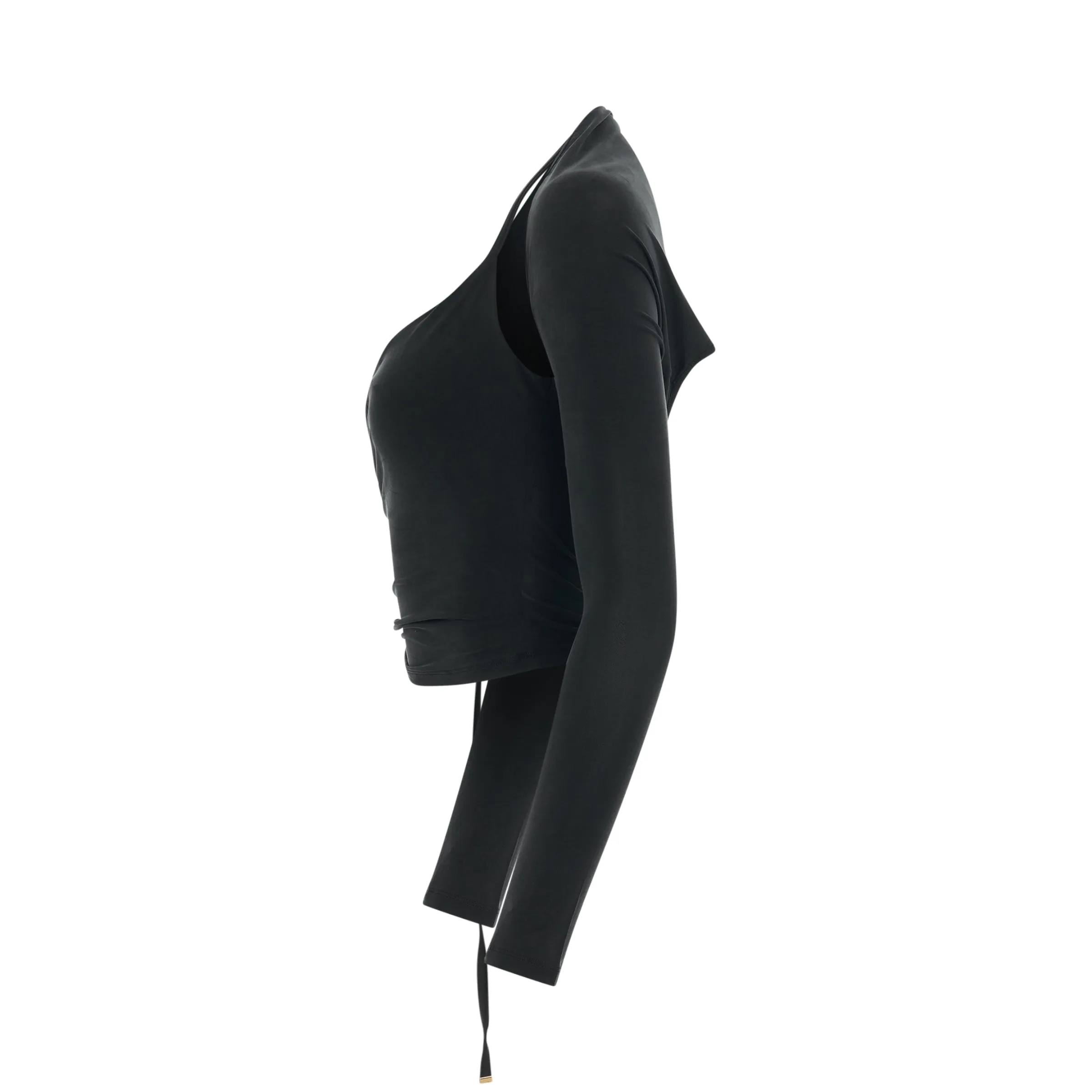 Le Haut Peplo Buckle Strap Top in Black sold by MARAIS product image thumbnail 3