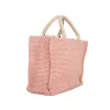 Raffia Small Shopping Bag in Pink sold by MARAIS
