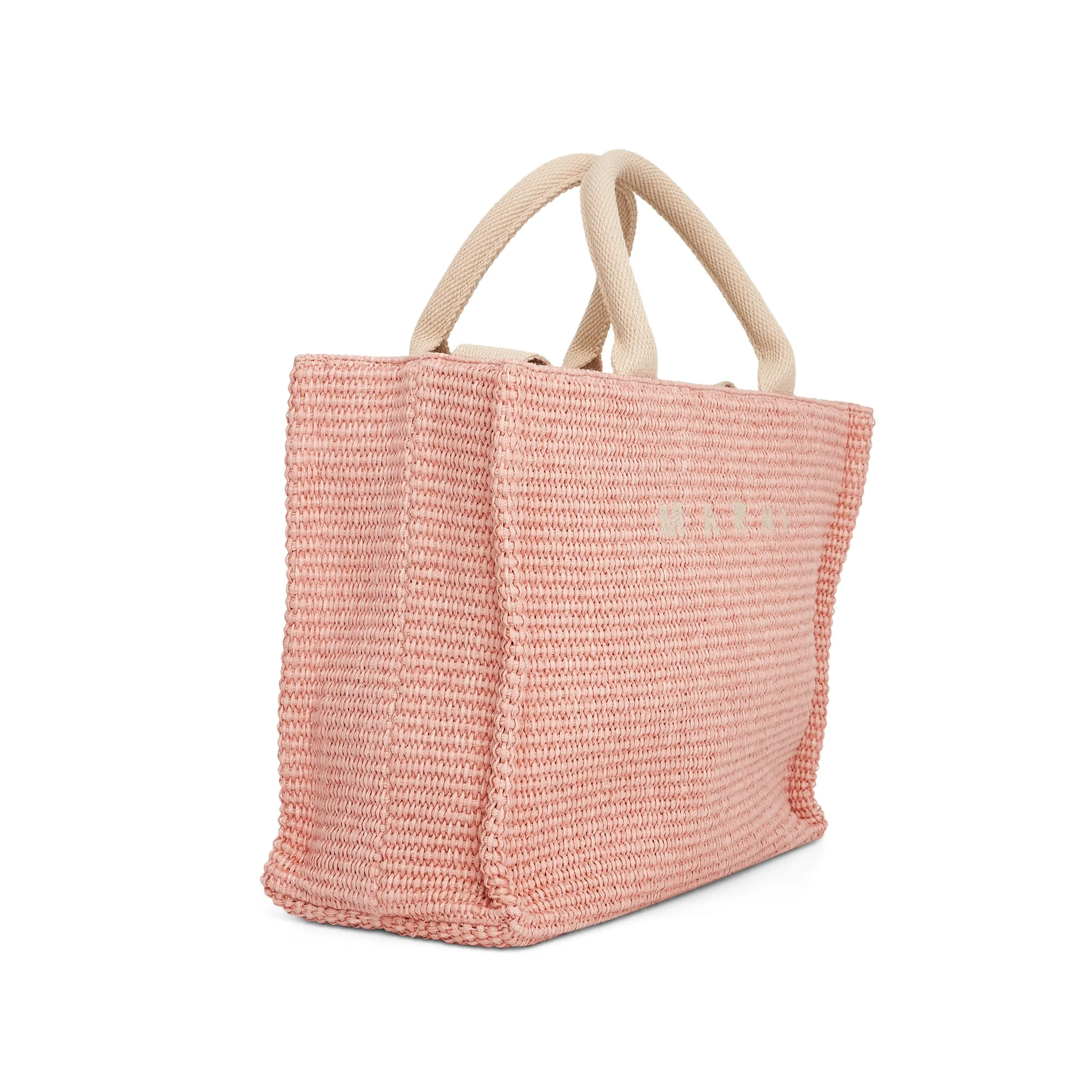 Raffia Small Shopping Bag in Pink sold by MARAIS product image thumbnail 3