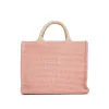 Raffia Small Shopping Bag in Pink sold by MARAIS