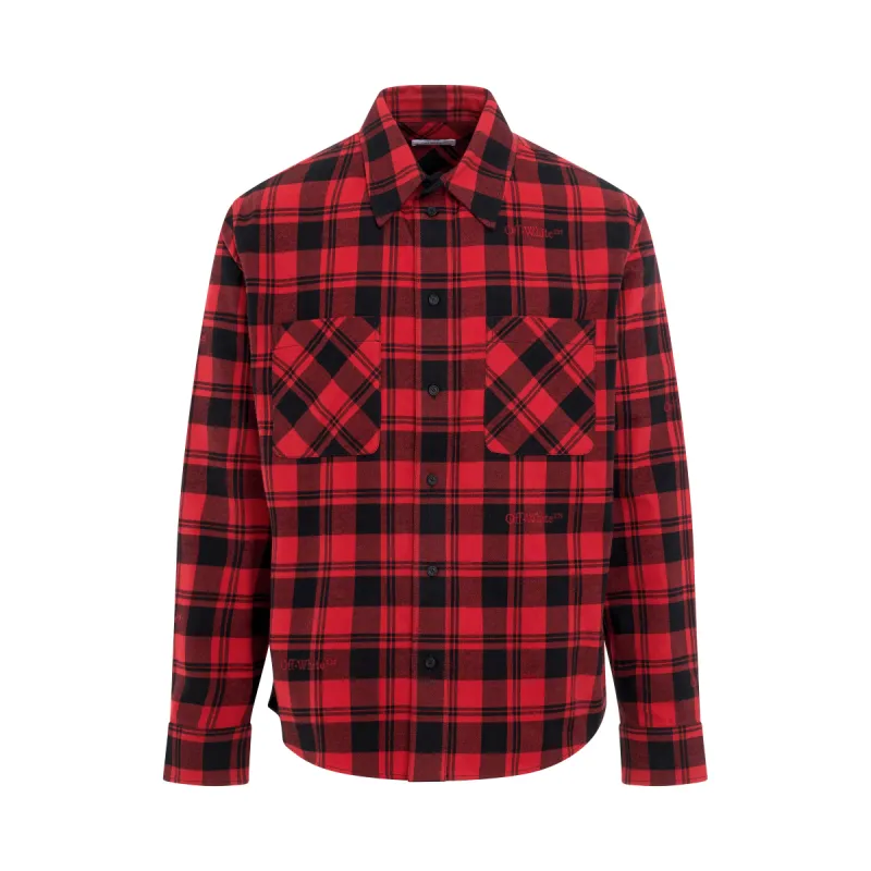 Check Flannel Shirts in Red/Black sold by MARAIS