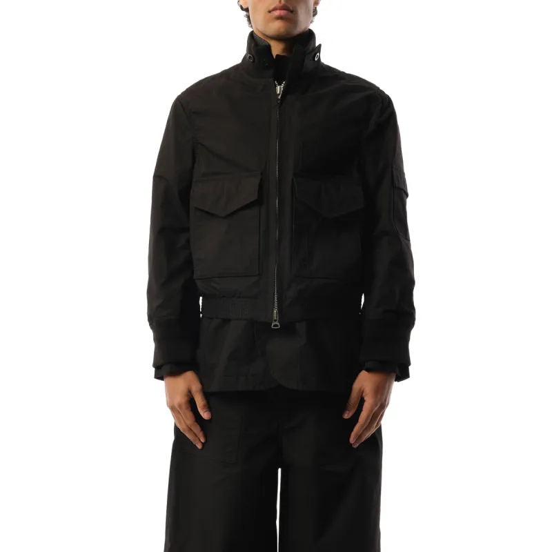 Rip Stop Jacket in Black sold by MARAIS