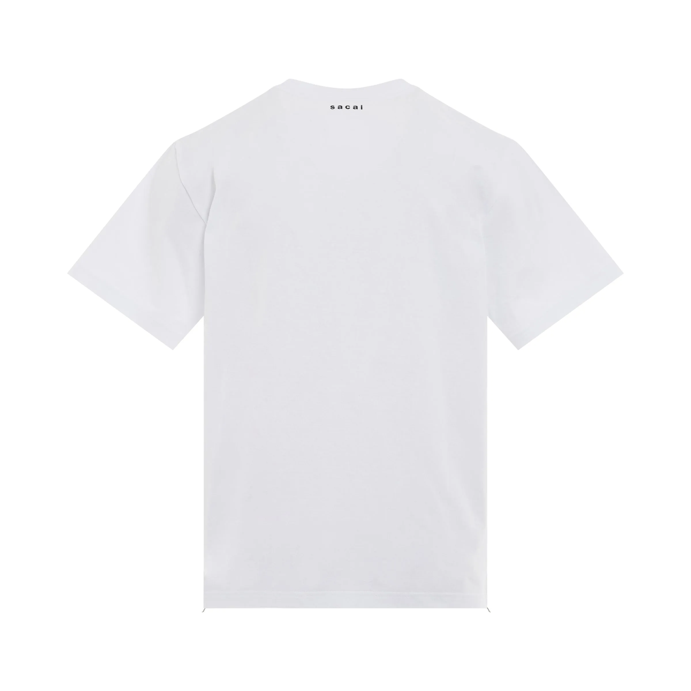 Cotton Side Zip T-Shirt in White sold by MARAIS product image thumbnail 4