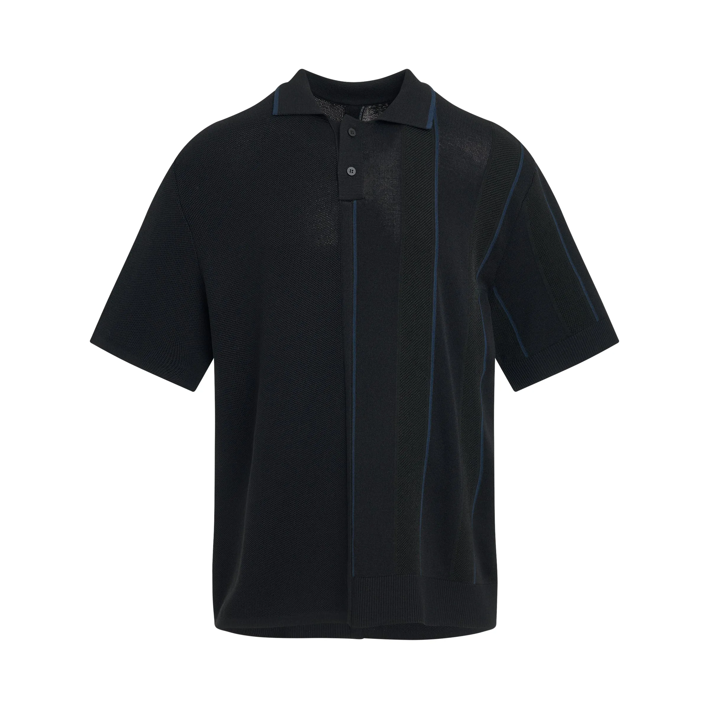 Juego Striped Polo in Black sold by MARAIS