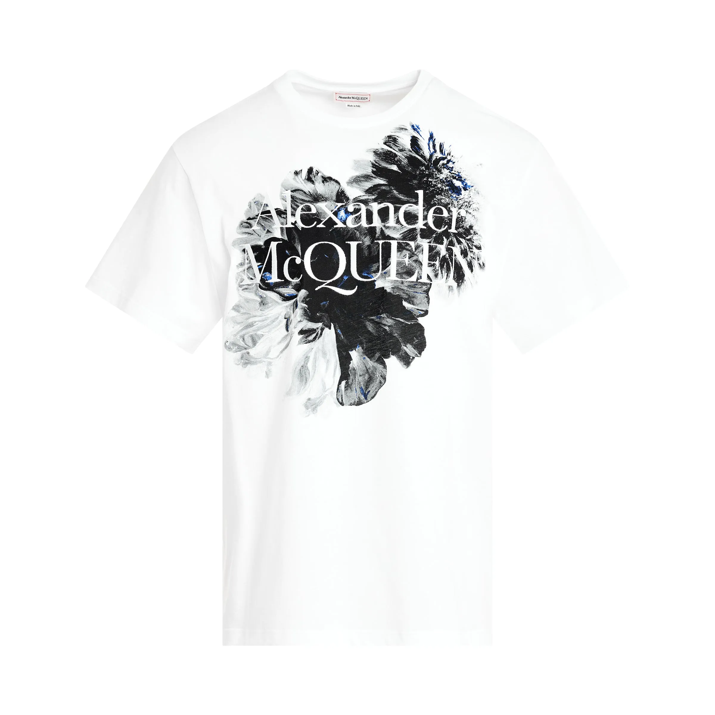 Floral Print T-Shirt in White/Black sold by MARAIS