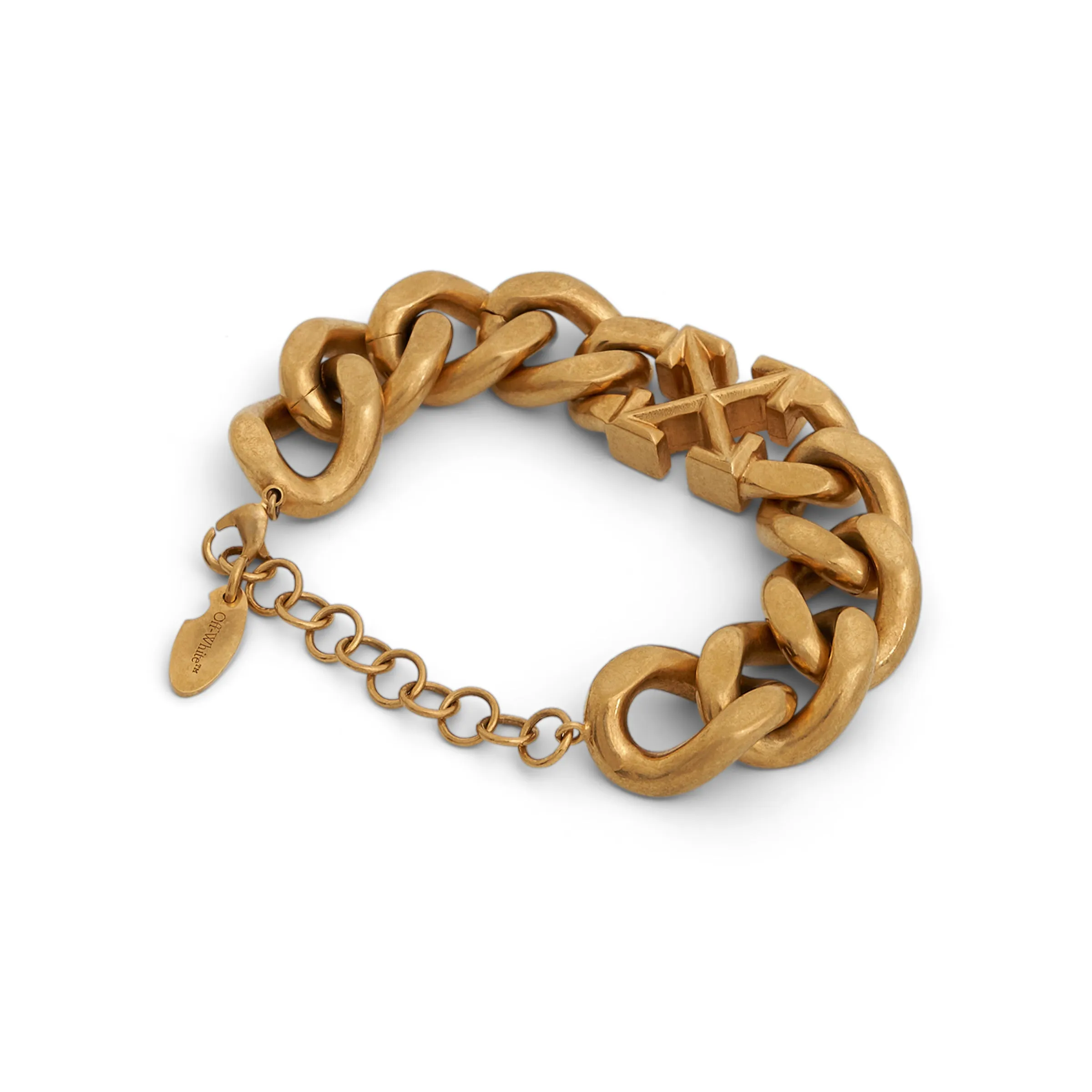 Arrow Motif Chained Bracelet in Gold sold by MARAIS product image thumbnail 3
