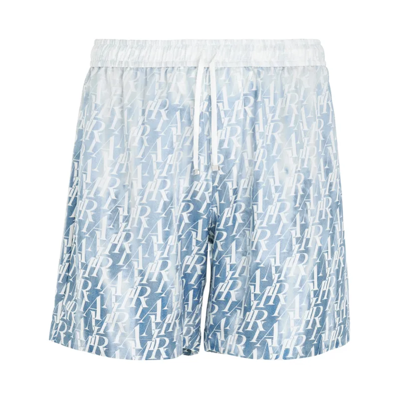 Gradient Amiri Repeat Shorts in Ashley Blue made by AMIRI