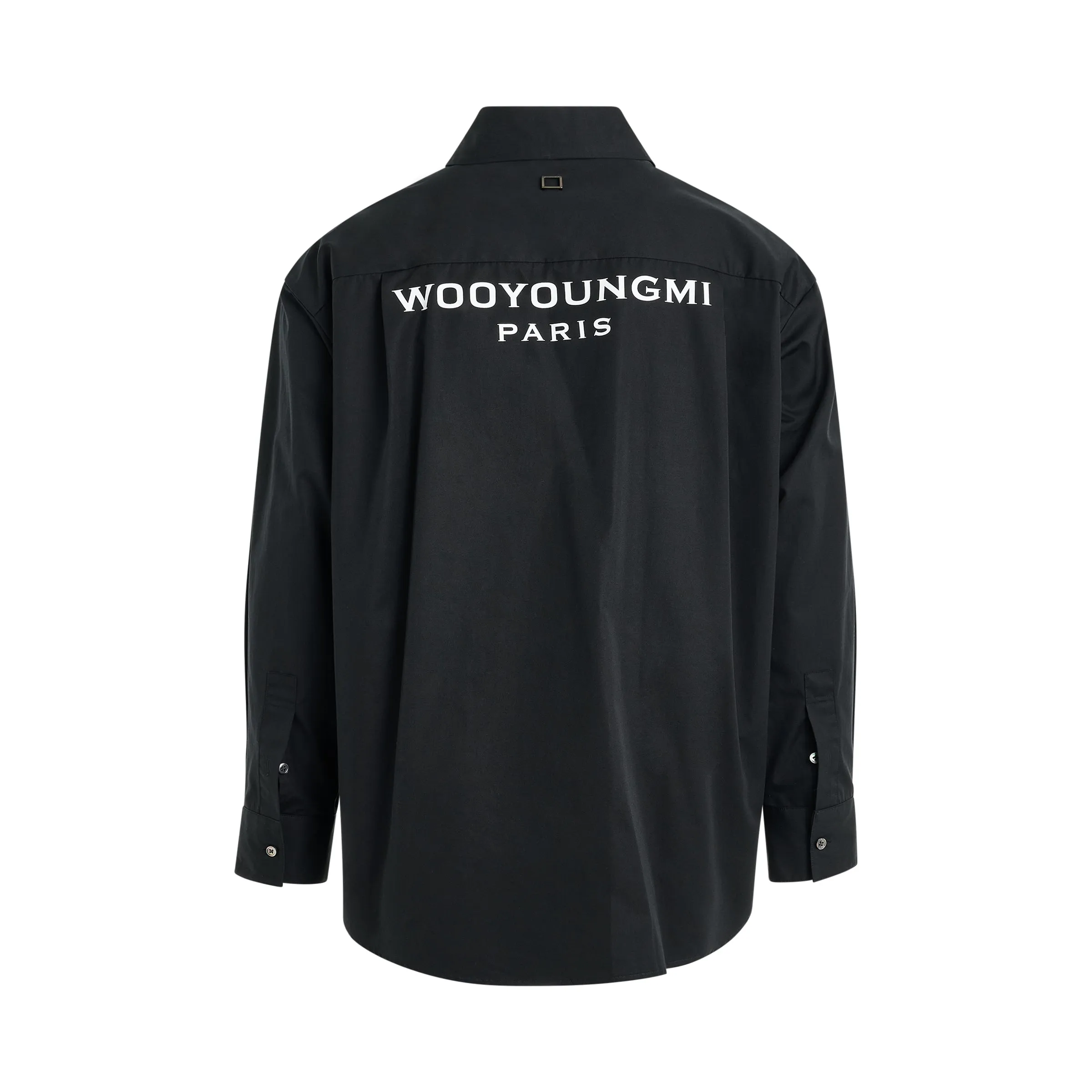 Back Logo Long Sleeve Shirt in Black sold by MARAIS product image thumbnail 4
