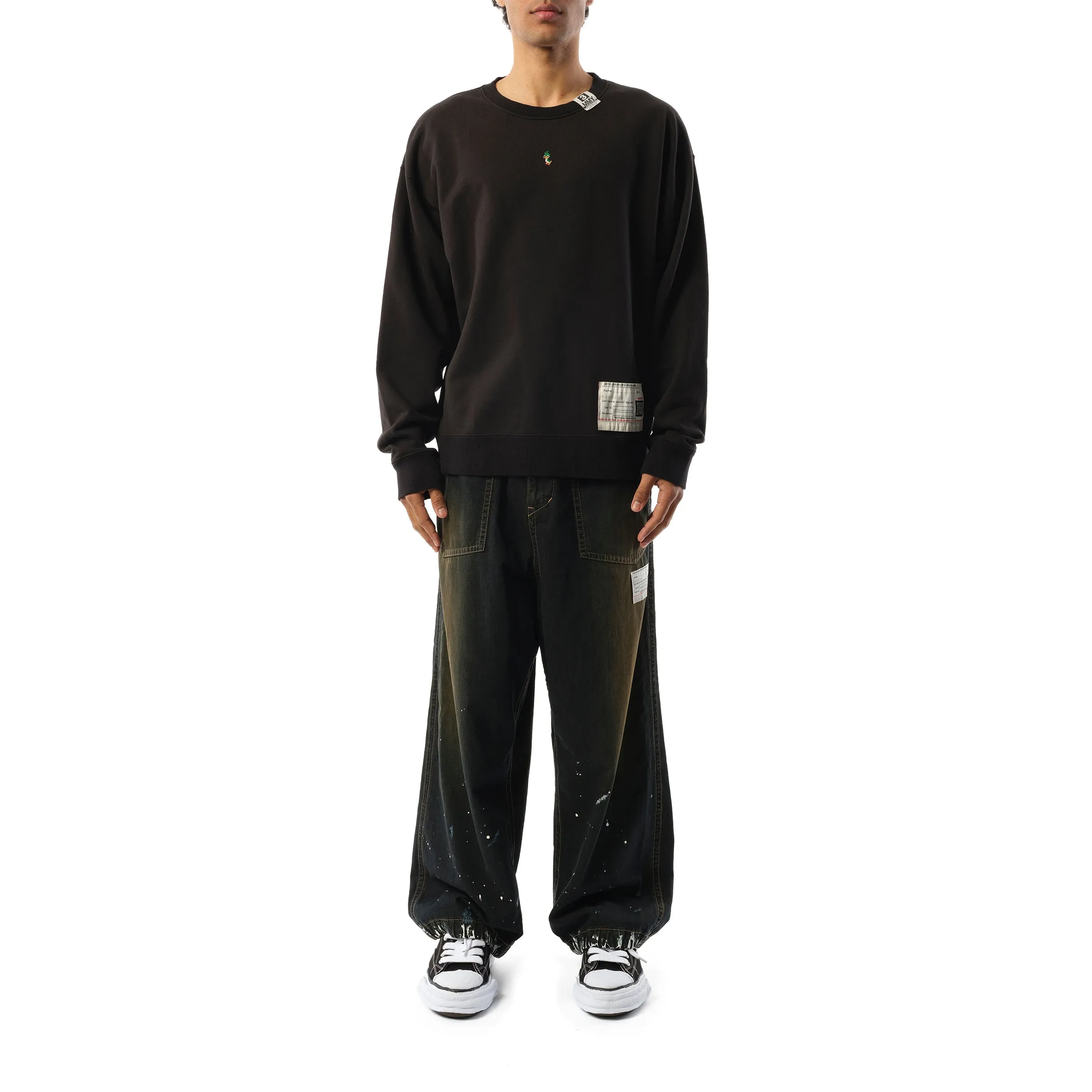 Duck Embroidery Pullover in Black sold by MARAIS product image thumbnail 4