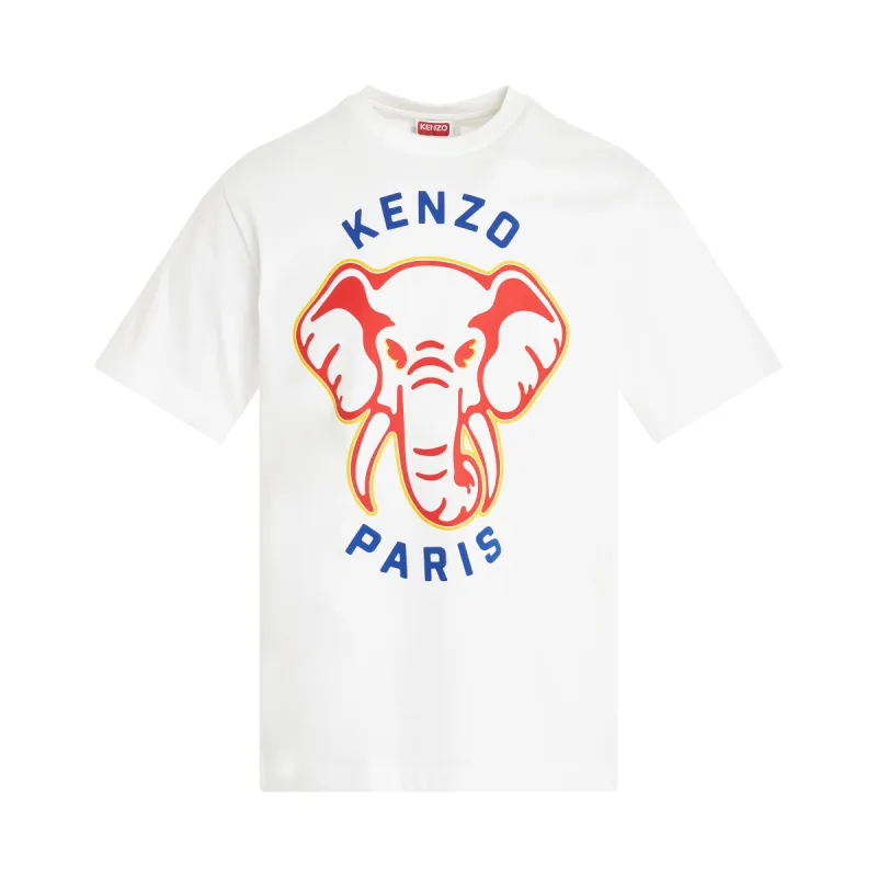 Kenzo Elephant Classic T-Shirt in Off White sold by MARAIS