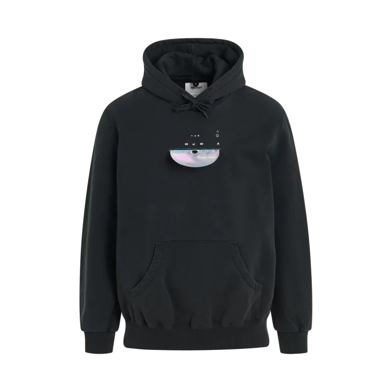CD-R Embroidery Hoodie in Black sold by MARAIS