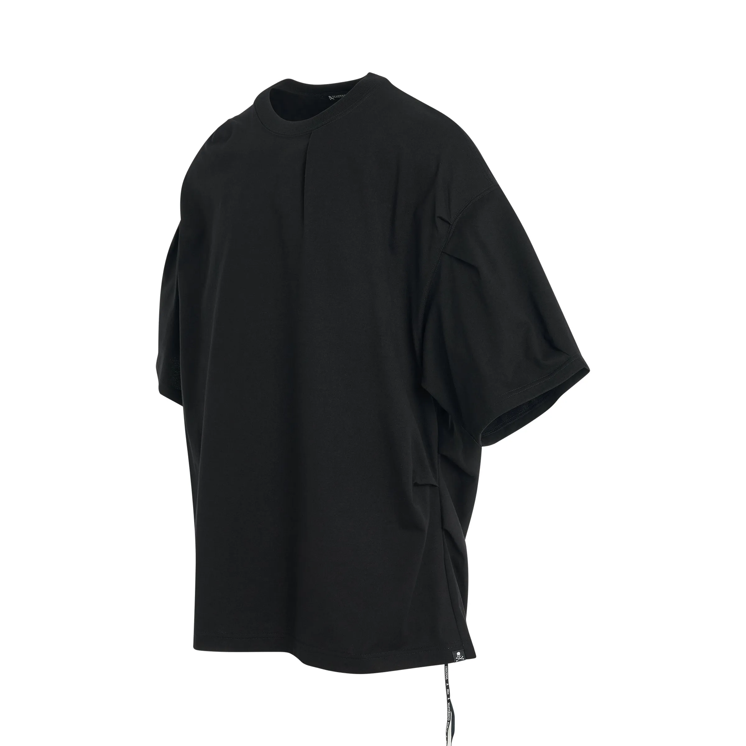 Tuck Oversized T-Shirt in Black sold by MARAIS product image thumbnail 2