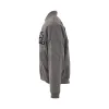 Elevated Flight Bomber Jacket in Middle Grey sold by MARAIS