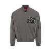 Elevated Flight Bomber Jacket in Middle Grey sold by MARAIS
