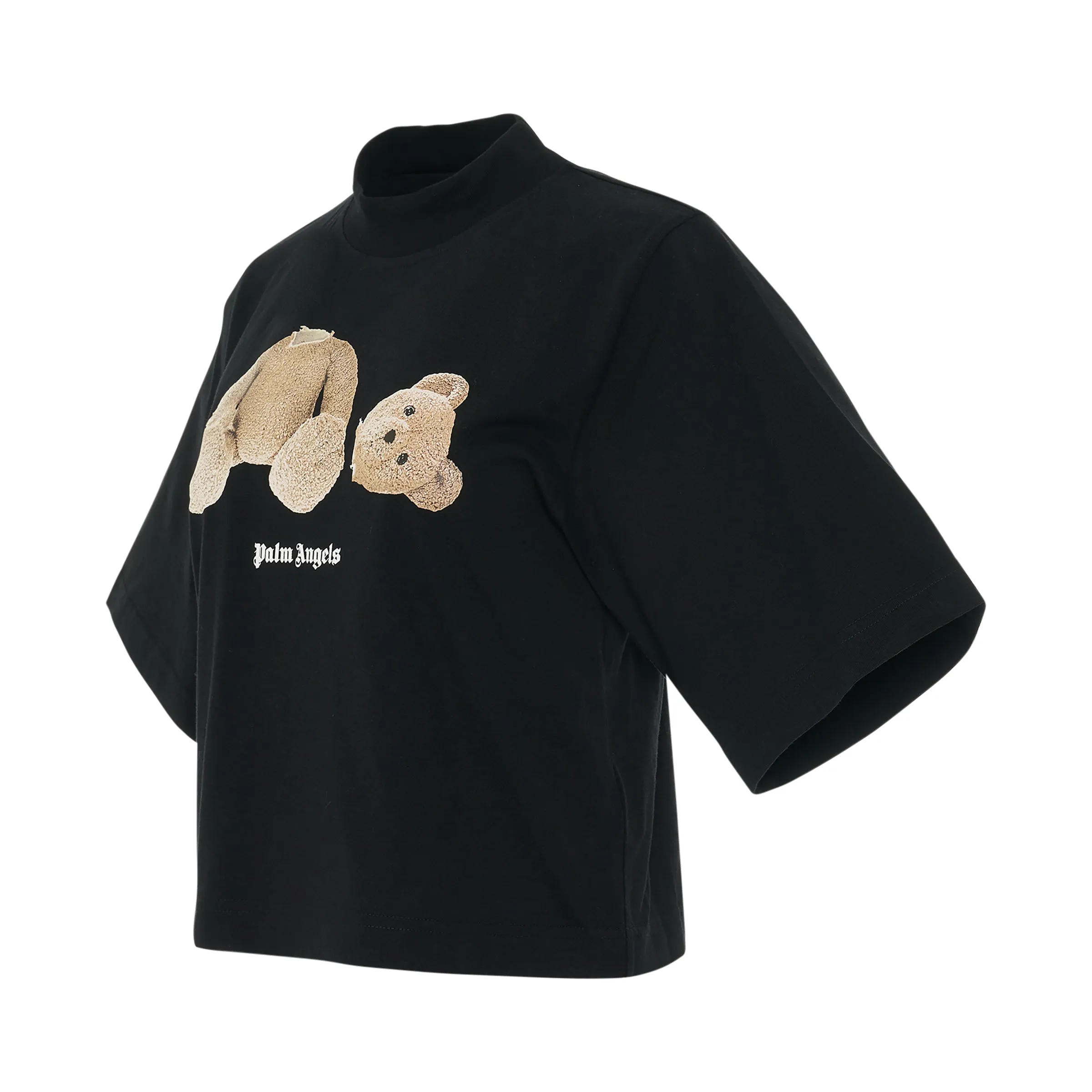 Palm Angels Bear Cropped T-Shirt on Black/Brown sold by MARAIS product image thumbnail 2