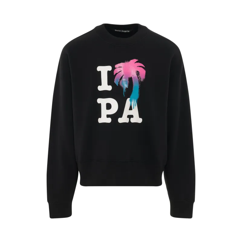 I Love PA Crewneck Sweatshirt in Black/Multicolour sold by MARAIS