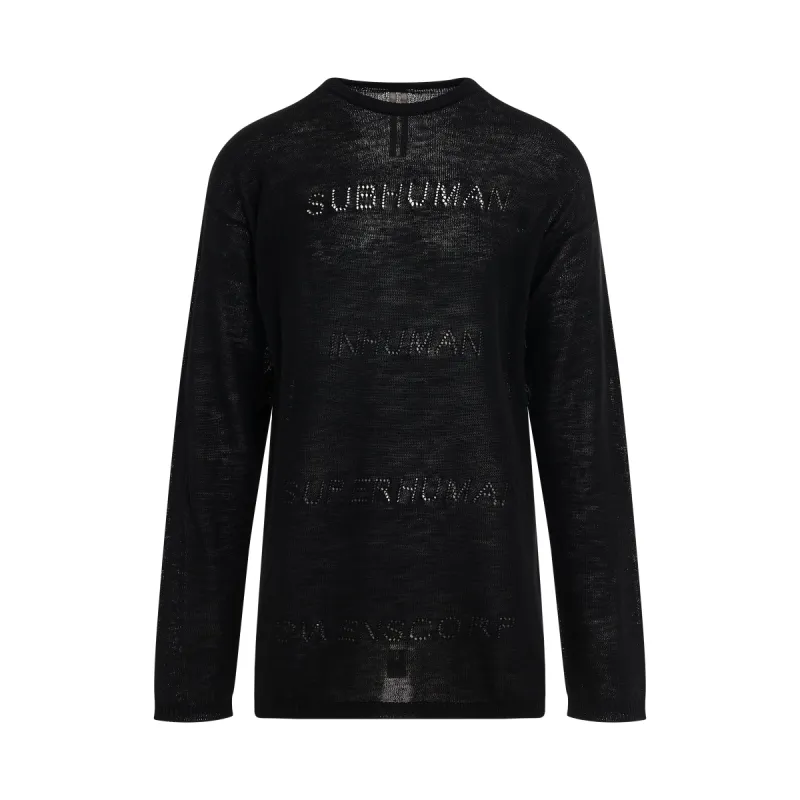 Oversized Pullover in Black sold by MARAIS