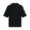 Crack Angel Print T-Shirt in Black sold by MARAIS