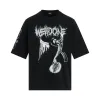 Crack Angel Print T-Shirt in Black sold by MARAIS