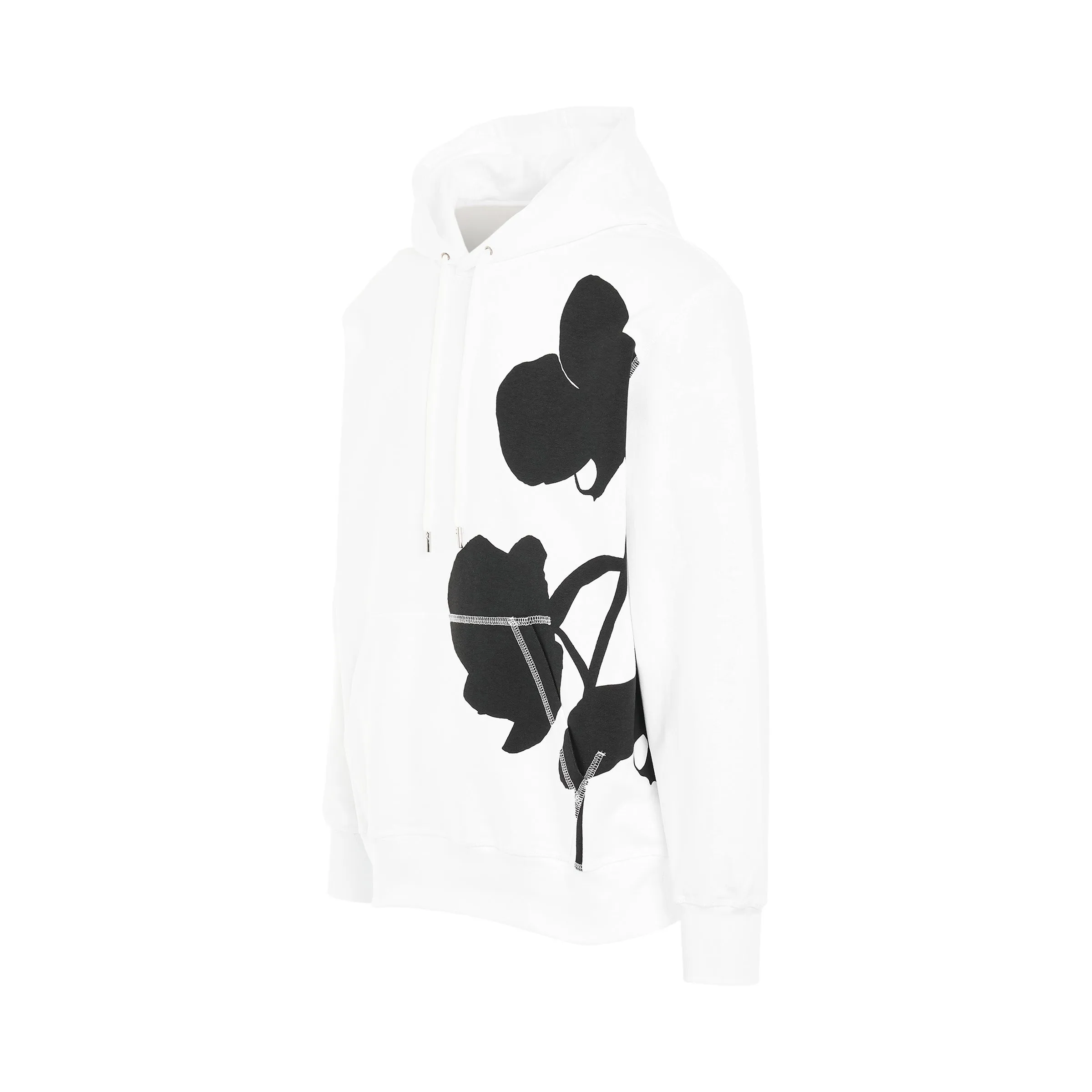 Orchid Print Hoodie in White sold by MARAIS product image thumbnail 2