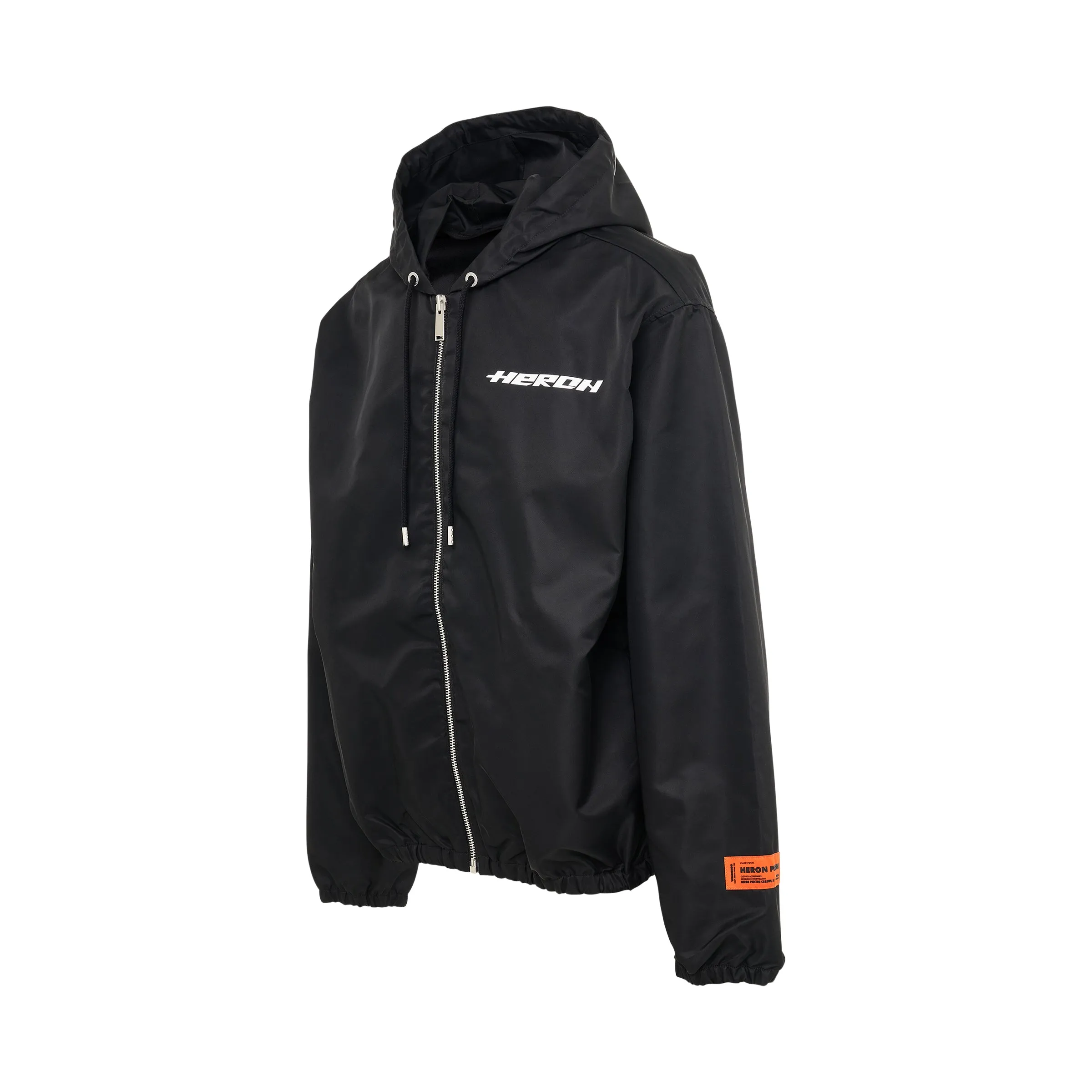 Ex-Ray Heron Nylon Windbreaker in Black/White sold by MARAIS product image thumbnail 2