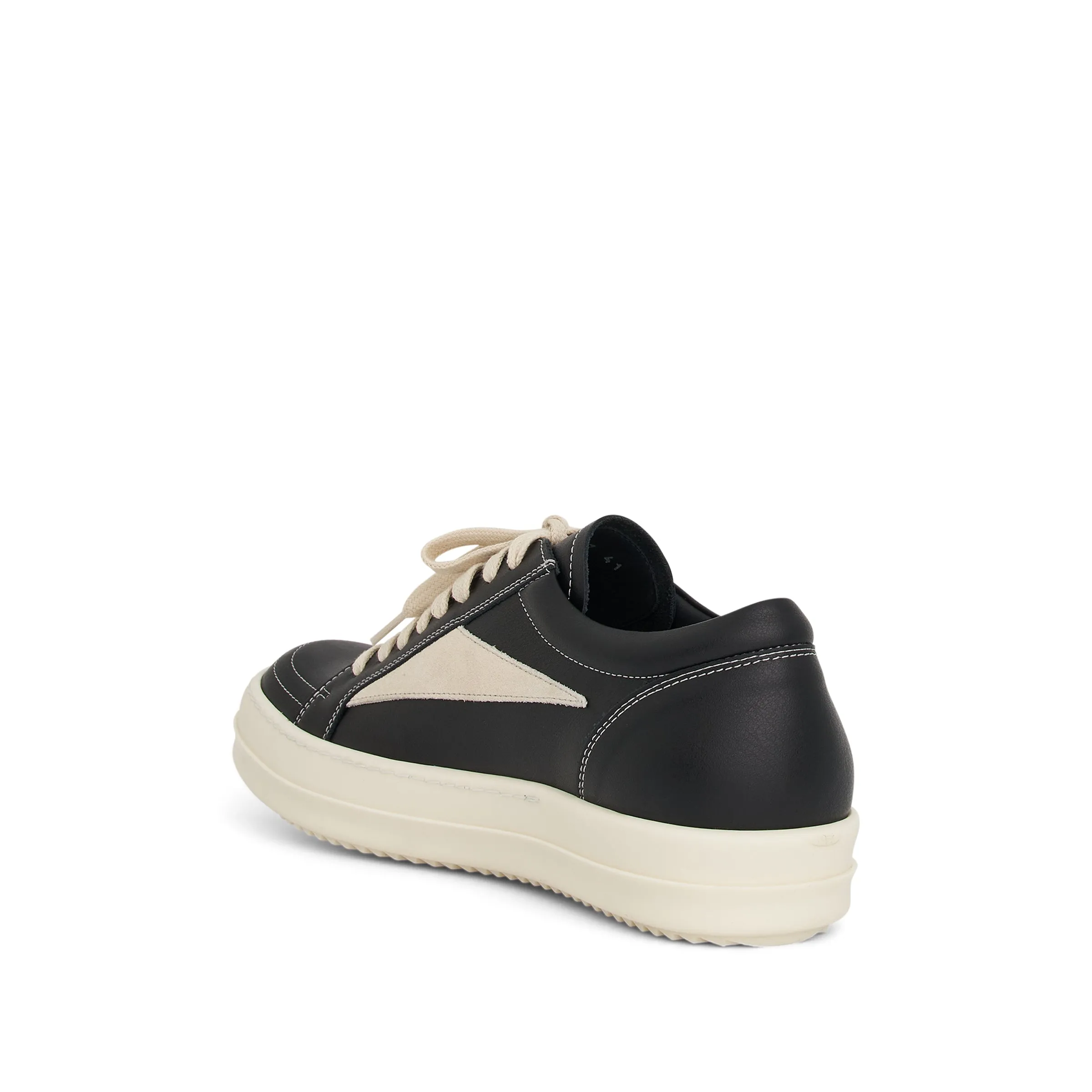 Vintage Leather Sneaker in Black/Milk sold by MARAIS product image thumbnail 3
