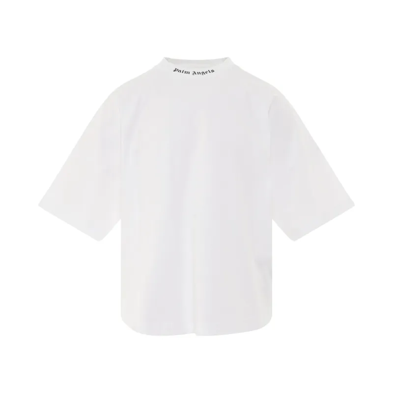 Classic Logo Oversized T-Shirt in White/Black sold by MARAIS