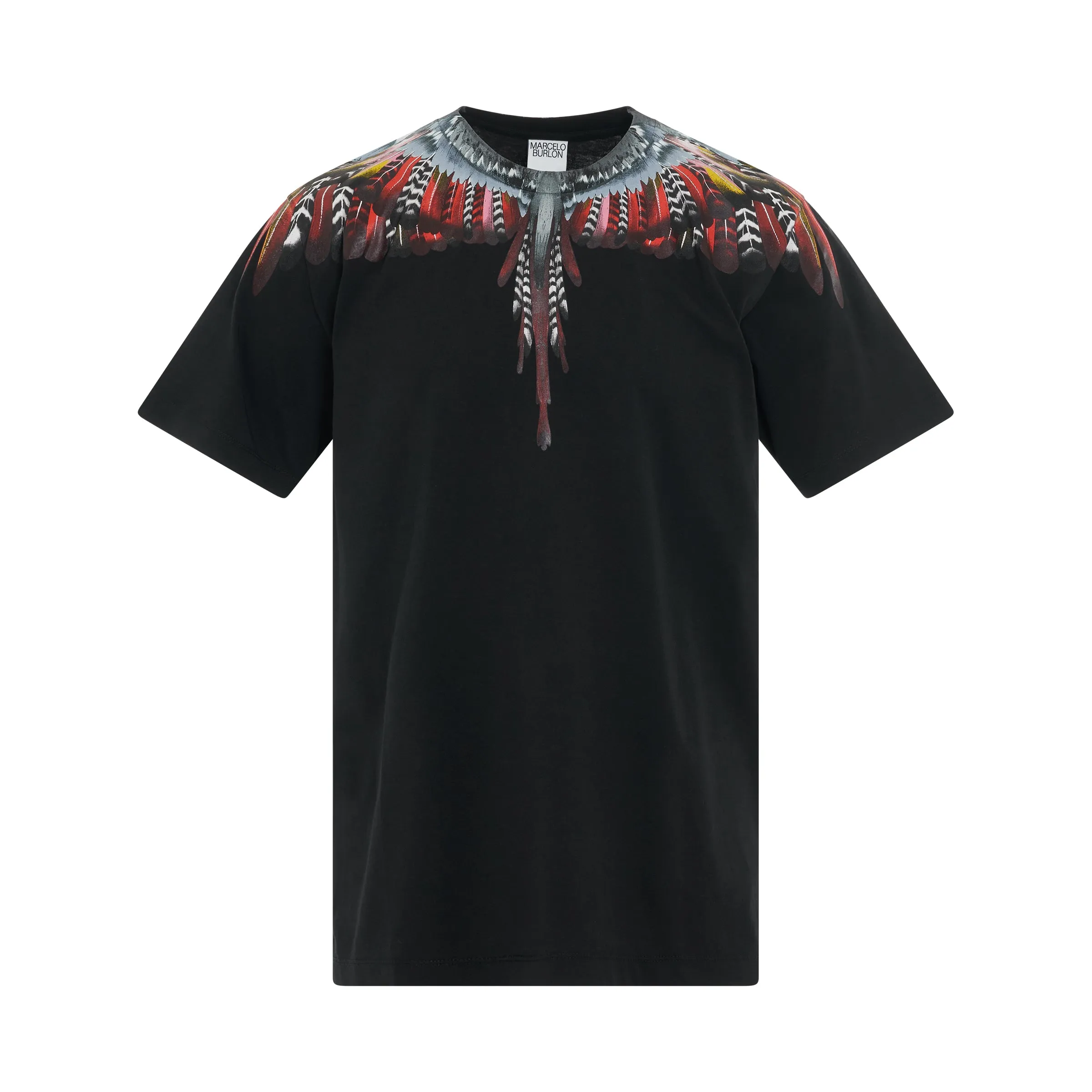 Grizzly Wings Regular Fit T-Shirt in Black/Red sold by MARAIS