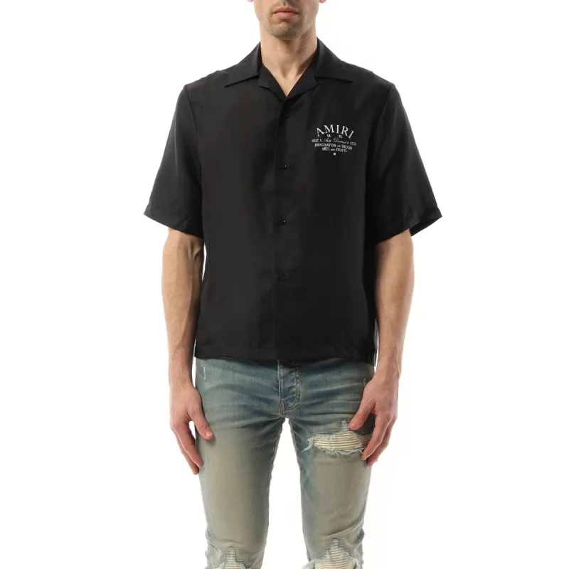 Arts District Bowling Shirt in Black sold by MARAIS