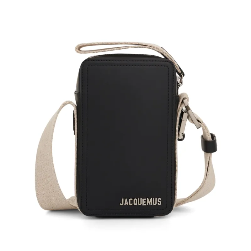 Le Cuerda Vertical Leather Bag in Black sold by MARAIS