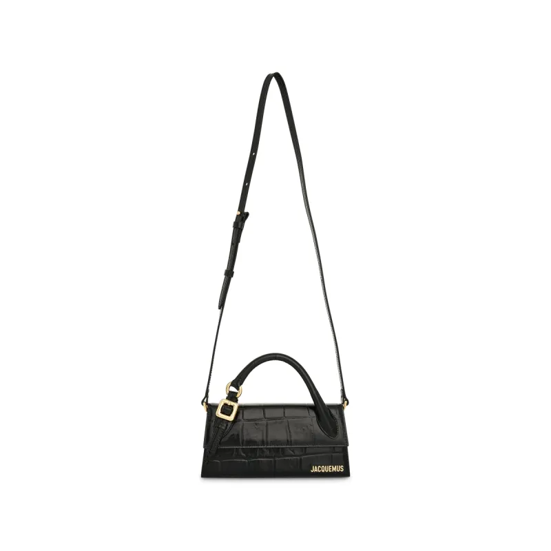 Le Chiquito Long Boucle Leather Bag in Black sold by MARAIS