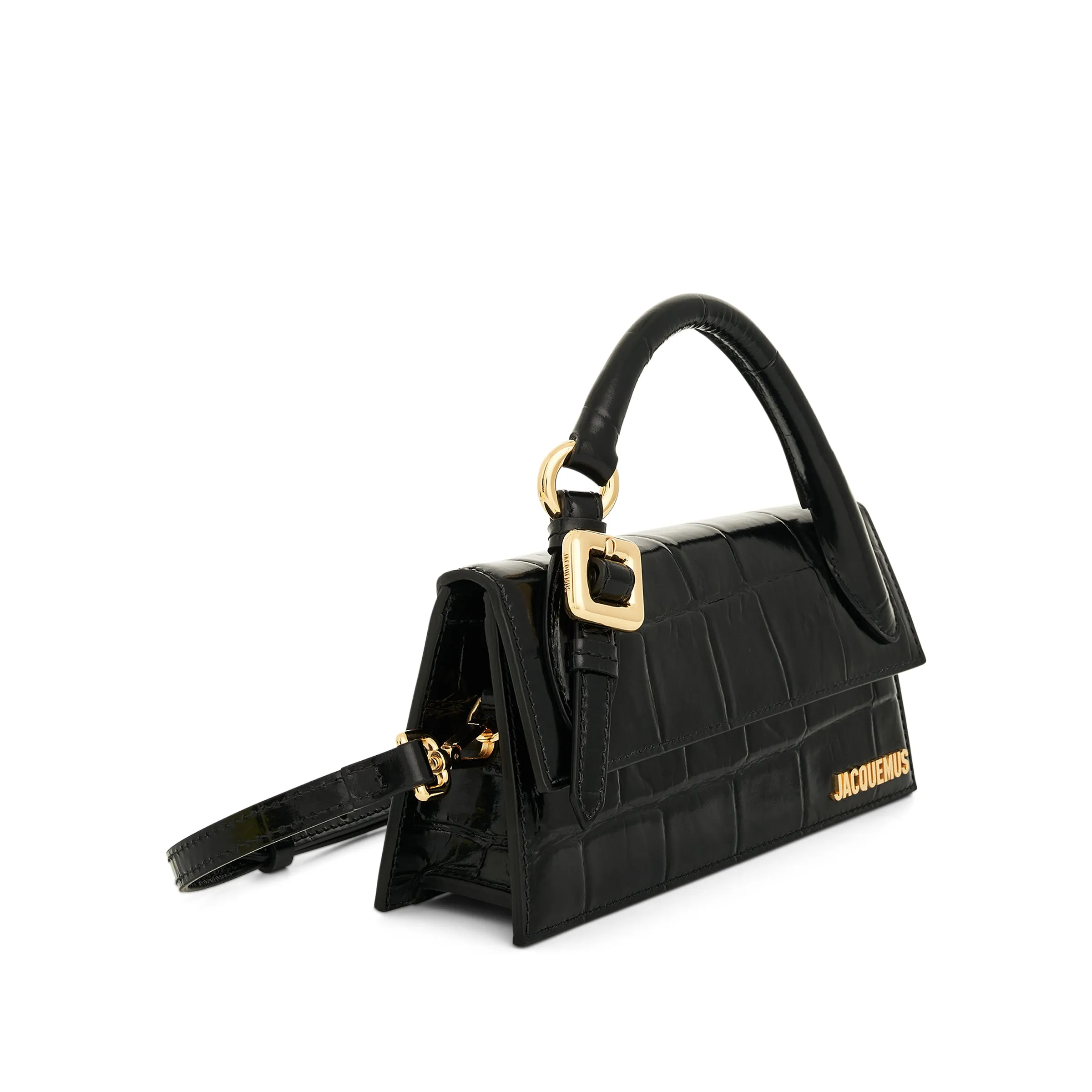 Le Chiquito Long Boucle Leather Bag in Black sold by MARAIS product image thumbnail 3