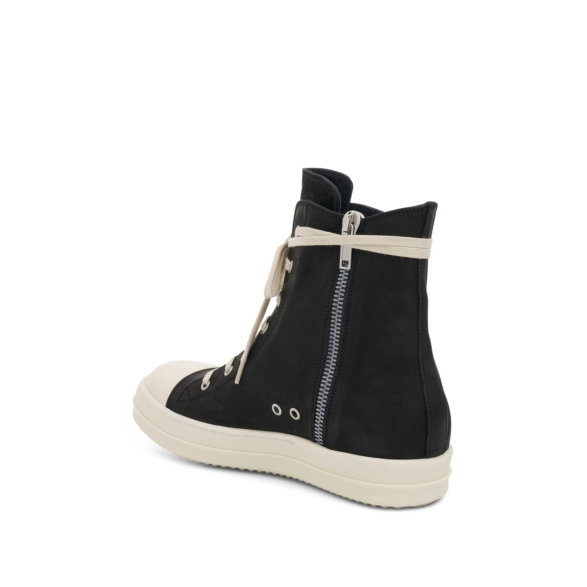 EDFU Greywolf Leather Sneakers in Black/Milk sold by MARAIS product image thumbnail 3