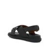 Fussbett Criscross Sandal in Black sold by MARAIS