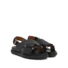 Fussbett Criscross Sandal in Black sold by MARAIS