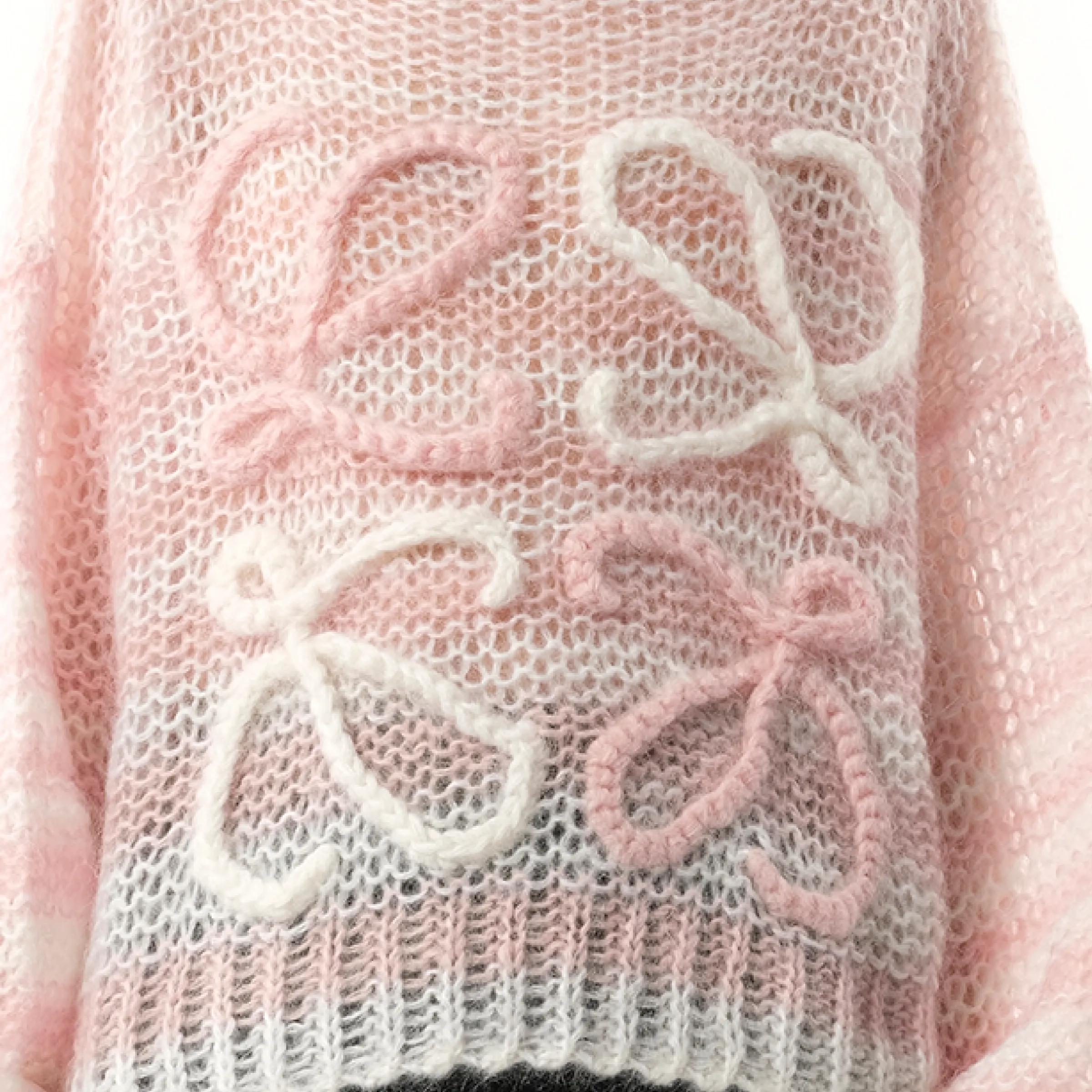 Anagram Sweater in White/Pink sold by MARAIS product image thumbnail 3