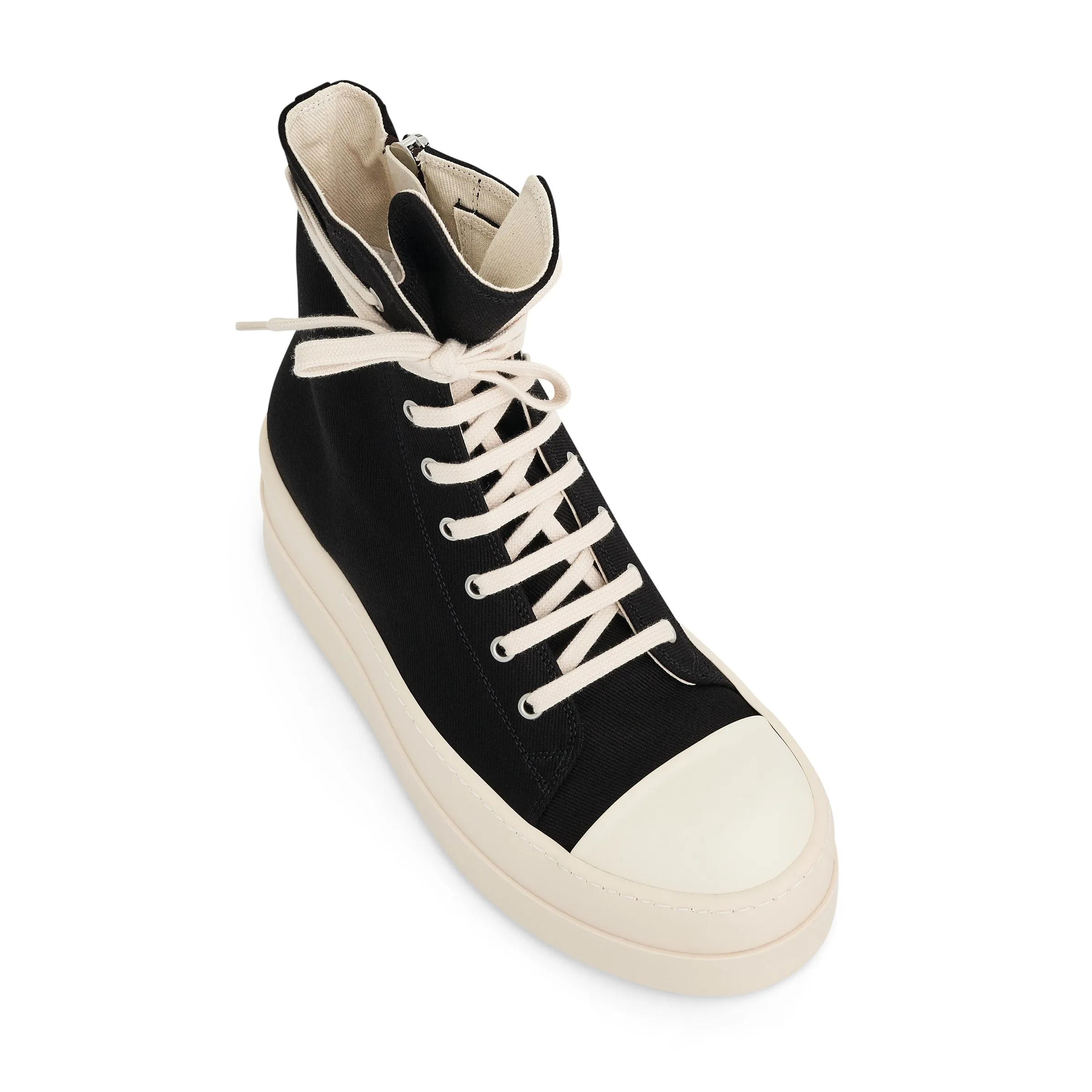 Denim Double Bumper Sneaker in Black/Milk sold by MARAIS product image thumbnail 4