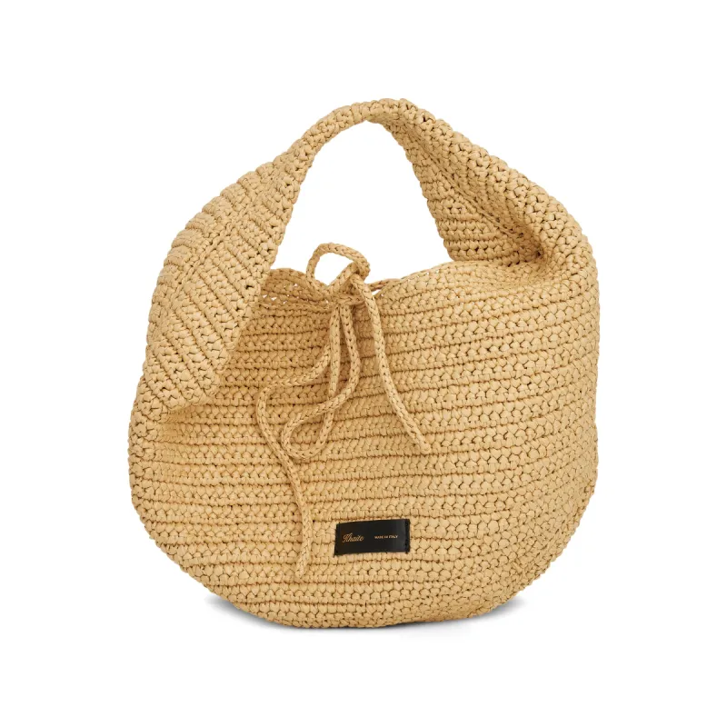 Olivia Hobo Medium Bag in Natural sold by MARAIS
