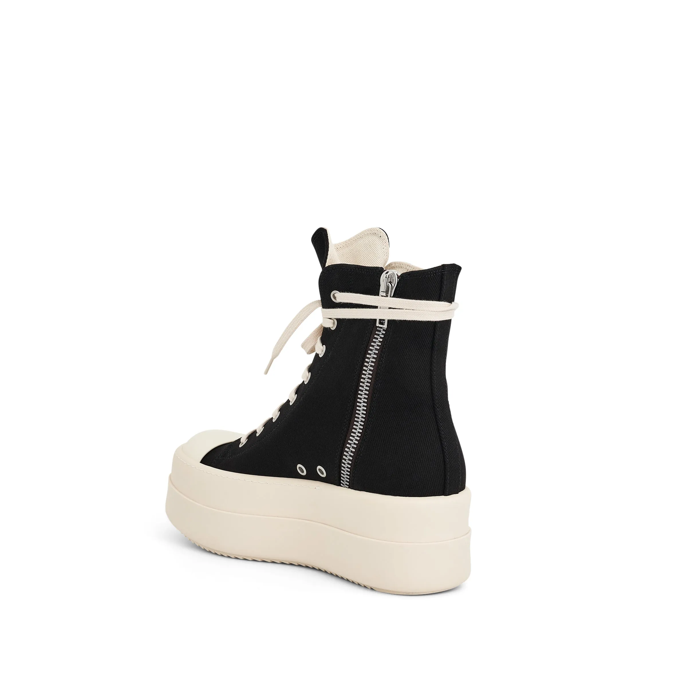 Denim Double Bumper Sneaker in Black/Milk sold by MARAIS product image thumbnail 3