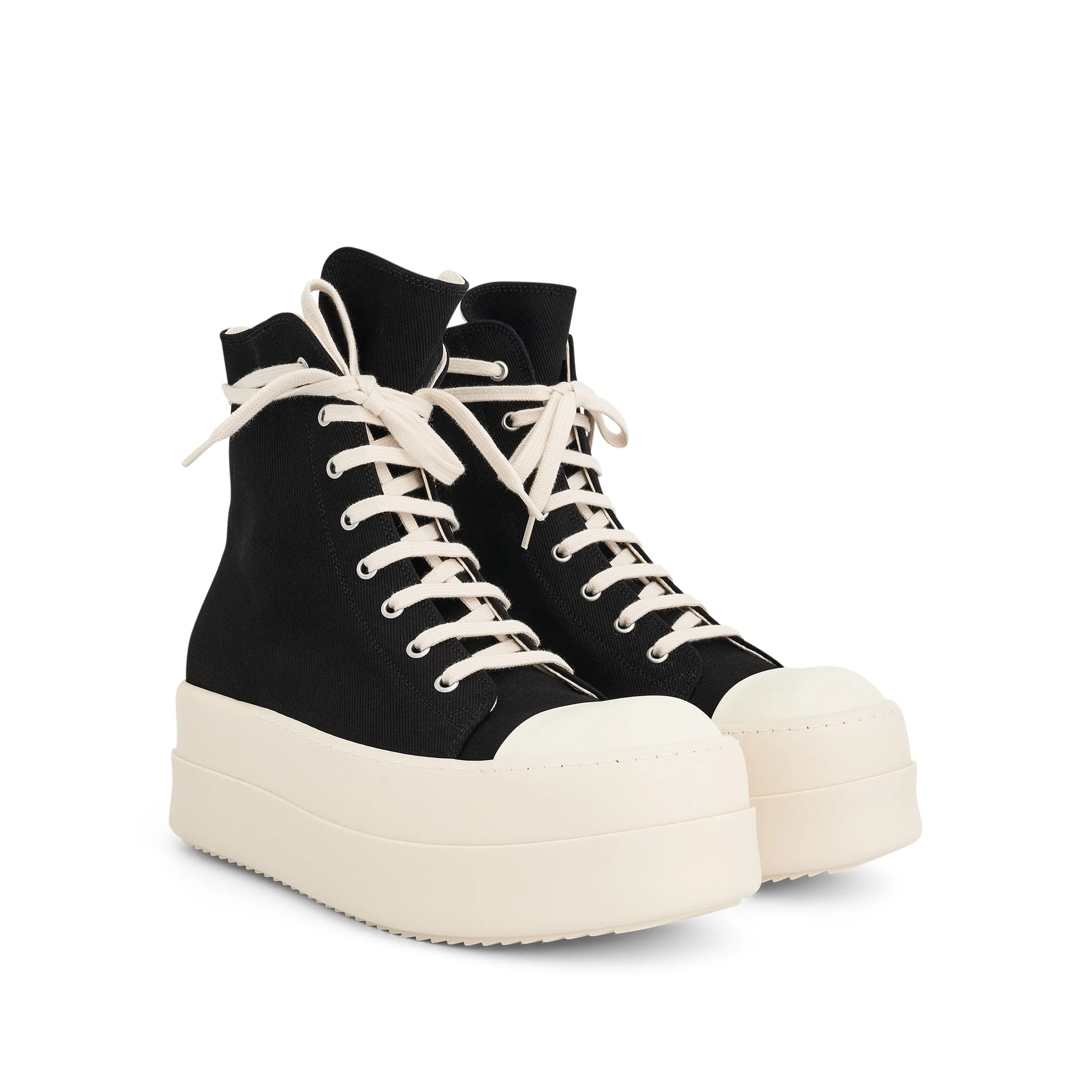 Denim Double Bumper Sneaker in Black/Milk sold by MARAIS product image thumbnail 2