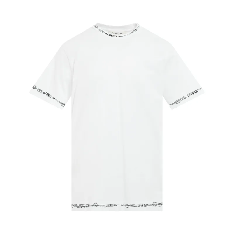 Logo Graphic T-Shirt in White made by MARAIS