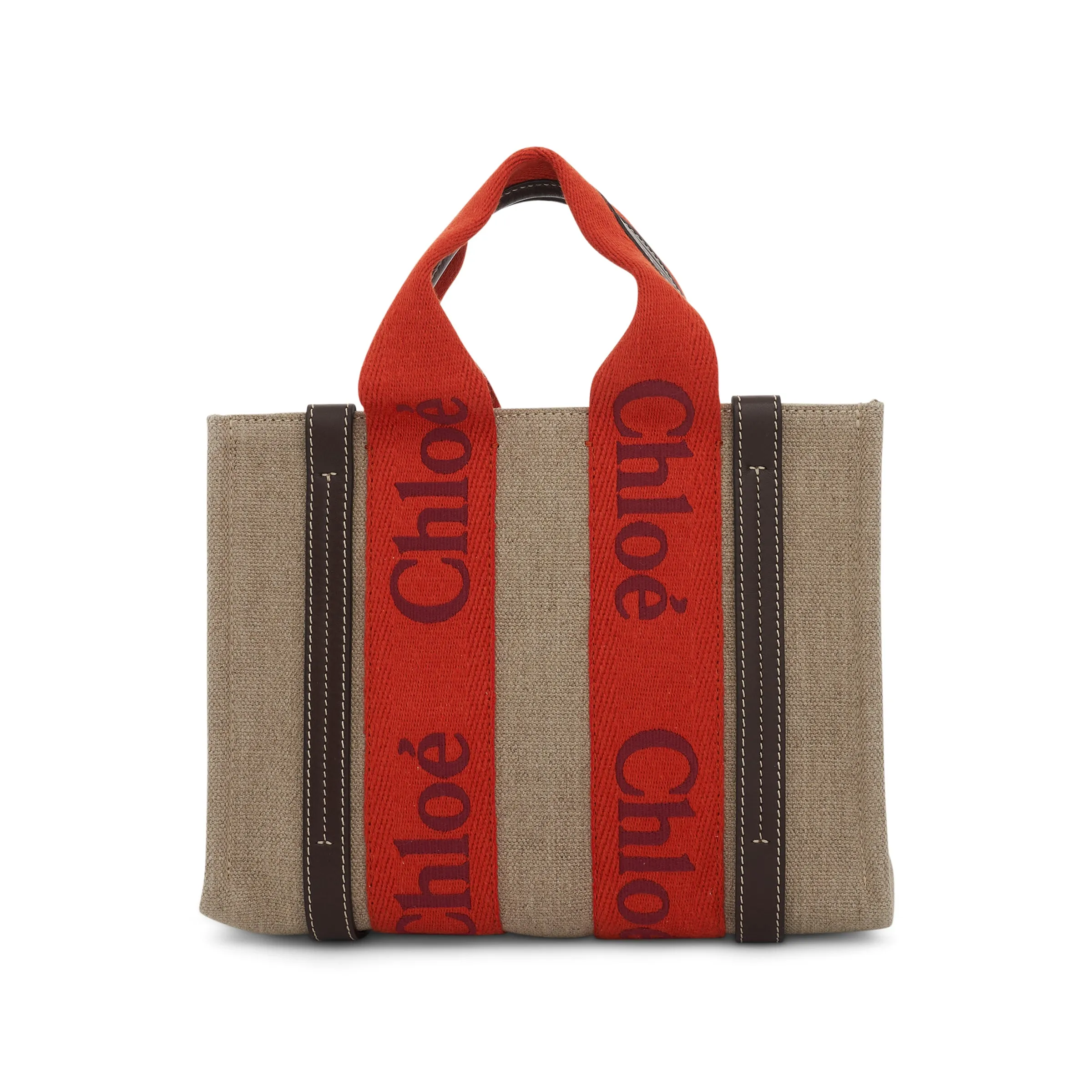 Small Woody Tote Bag in Orange sold by MARAIS product image thumbnail 3