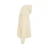 Diagonal Logo Hoodie in Ivory sold by MARAIS
