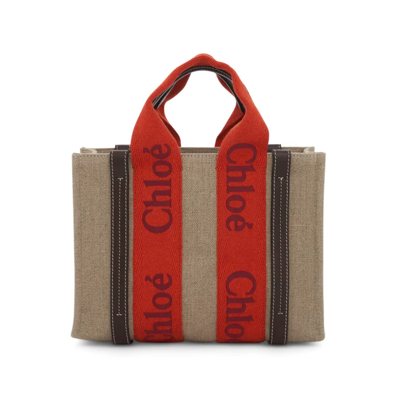 Small Woody Tote Bag in Orange sold by MARAIS