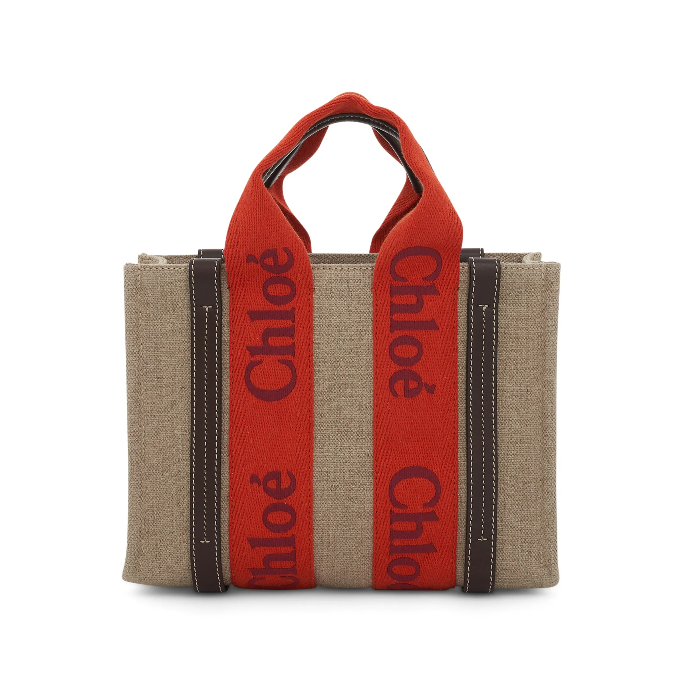 Small Woody Tote Bag in Orange sold by MARAIS