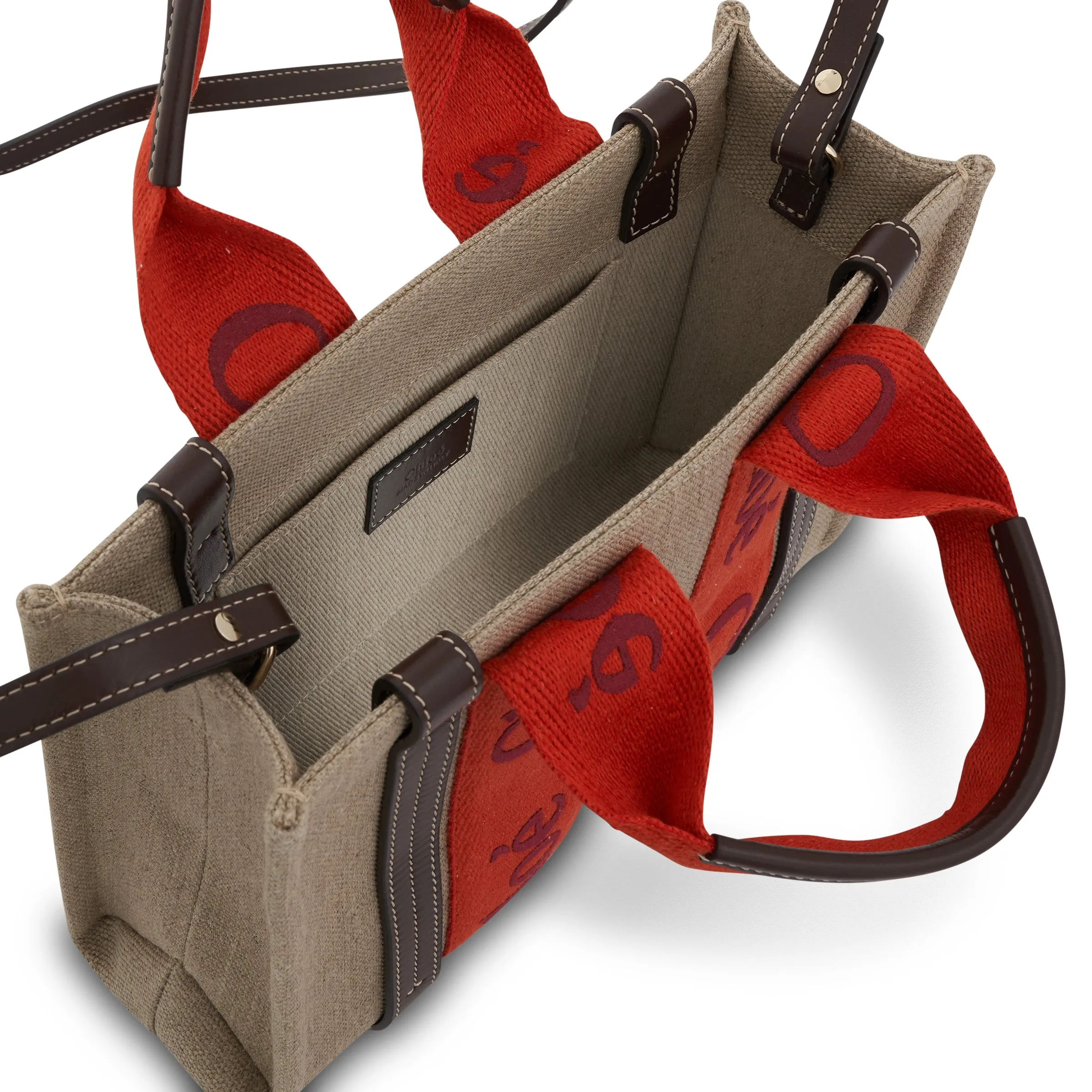 Small Woody Tote Bag in Orange sold by MARAIS product image thumbnail 4