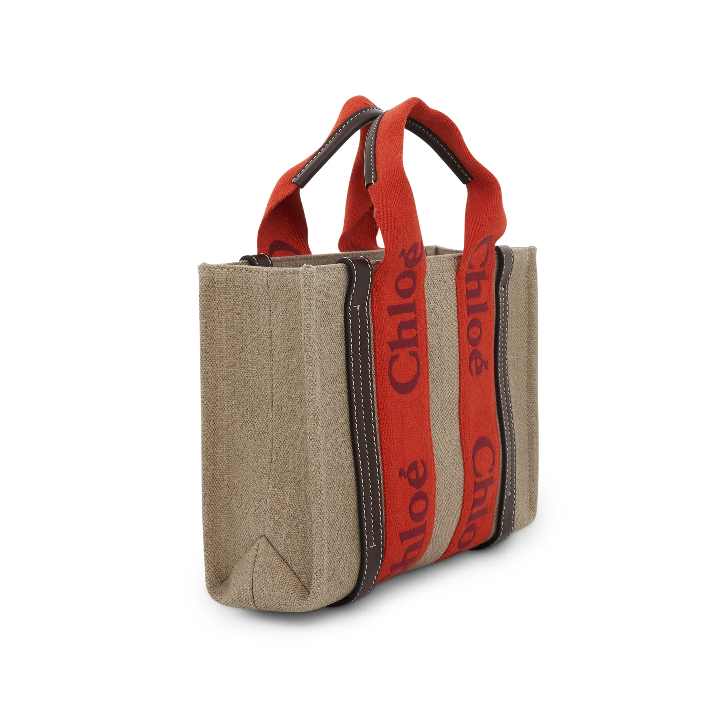 Small Woody Tote Bag in Orange sold by MARAIS product image thumbnail 2