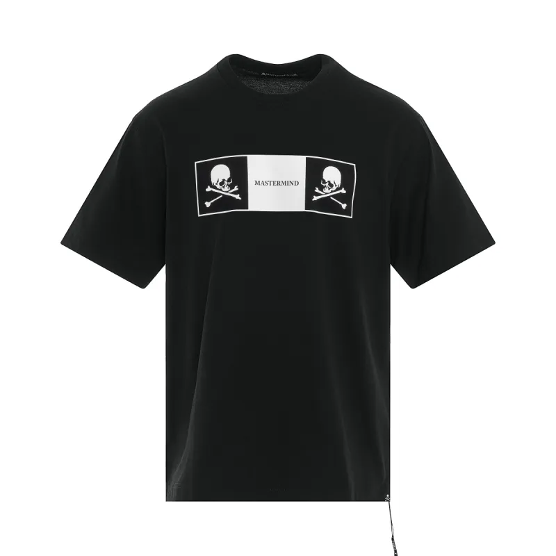 Box Skull Logo T-Shirt in Black sold by MARAIS